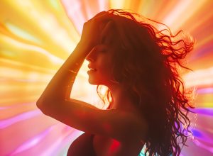 woman dancing, AI generated image