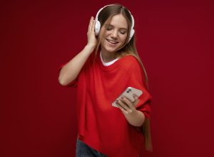 portrait-young-girl-listening-music
